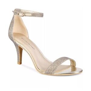 Bandolino Madia Gold Open Toe Heel - Size 7